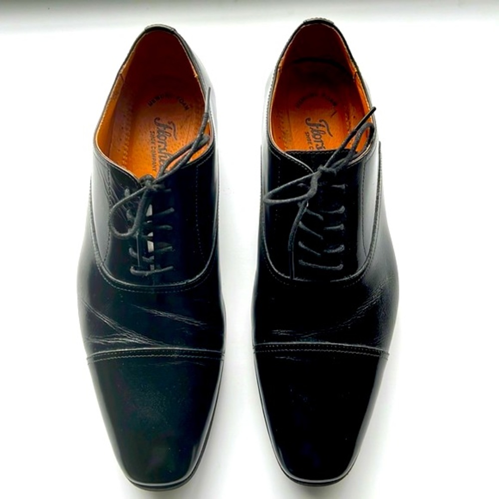 Men’s Florsheim Black Dress Shoes Size 10.5 - Picture 2 of 10